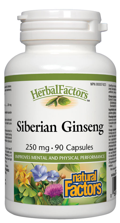 Natural Factors Siberian Ginseng 250 mg 90capsules