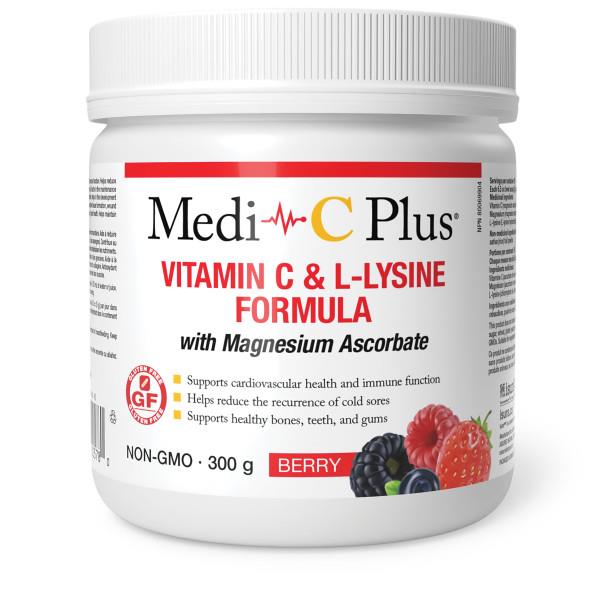 Medi C Plus Powder with <b>Magnesium</b> Berry 300g. <br>For Heart Health, Bone Health and Collagen</br>