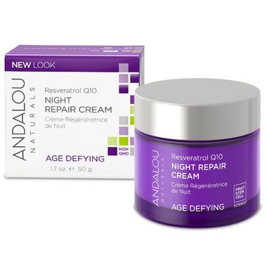 Andalou Naturals Age Defying Reservatol Q10 Night Repair Cream 50 grams