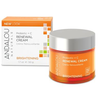 Andalou Naturals Brightening Probiotic + C Renewal Cream 50 grams