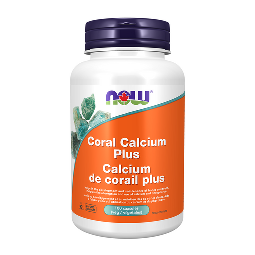NOW Coral Calcium Plus 100 Veggie Capsules