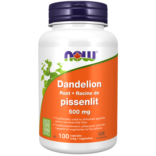 NOW Dandelion Root 500mg 100 Capsules