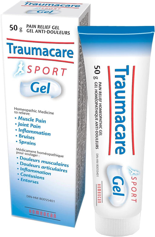 Homeocan Traumacare Sport Gel 50g.  For Muscle & Joint Pain, Inflammation, Bruising