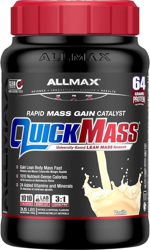 Allmax Quickmass Vanilla 3.5 lb. For Rapid Mass Gains