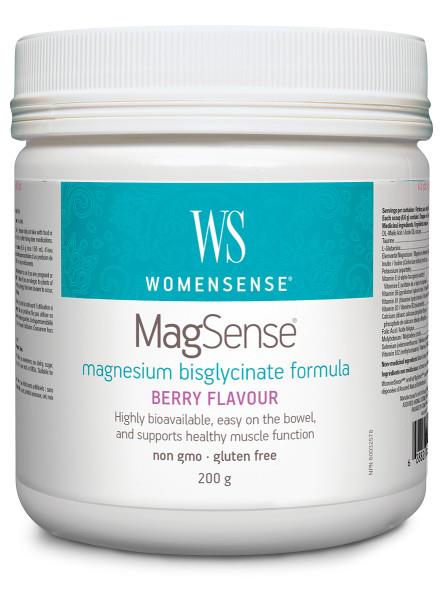 WomenSense MagSense Berry 200g. For Leg Cramps, Muscle Function, Fibromyalgia and Muscle Tension