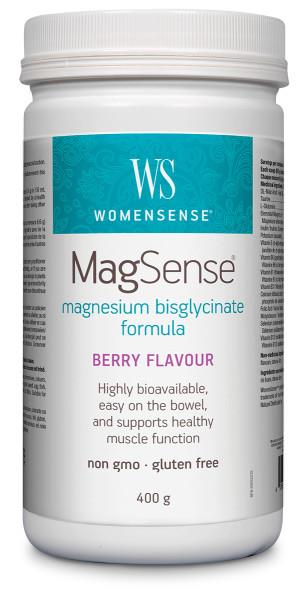 WomenSense MagSense Berry 400g. For Leg Cramps, Muscle Function, Fibromyalgia and Muscle Tension