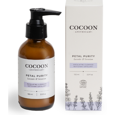 Cocoon Apothecary Exfoliating Cleanser. Gently removes dead skin and promotes circulation