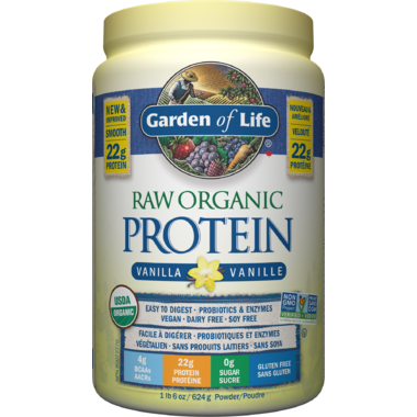 Garden of Life Raw Organic Protein Vanilla 624 grams