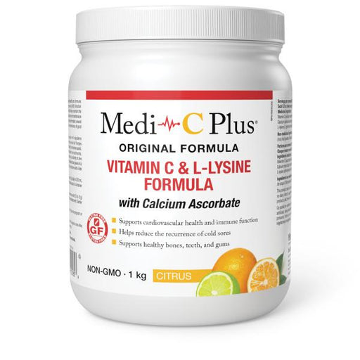 Medi C Plus Powder with <b>Calcium</b> Citrus 1kg. <br>For Heart Health, Bone Health and Collagen</br>