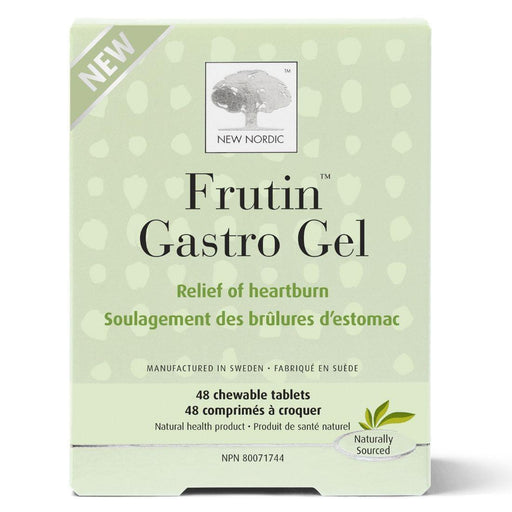 New Nordic Fruitin Gastro Gel 48 Chews. For Heartburn