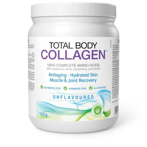 Total Body Collagen Unflavoured 500 g. Collagen powder for Hair, Skin, Nails and Joints.<B>Isura tested so it's Guaranteed Contaminant-Free.</b>