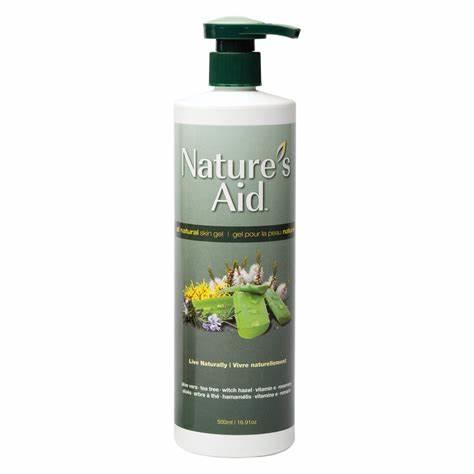 Natures Aid Skin Gel 1 litre. For Burns, Cuts & Scrapes, Sunburn and more