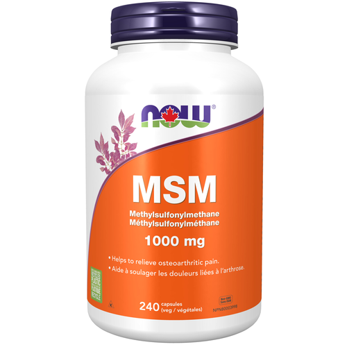 NOW MSM 1000mg 240 capsules