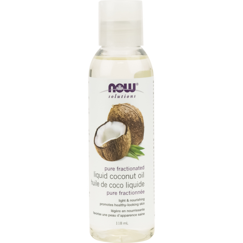 NOW Liquid Coconut Oil 118ml. For Dry Skin and can be used as a Hair Treatment