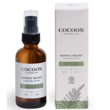 Cocoon Nordic Boost Hydrating Serum 60ml. Boosts Hydration and Reduces the appearance of Wrinkles