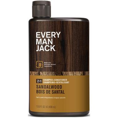 Every Man Jack Shampoo + Conditioner Sandalwood 400ml