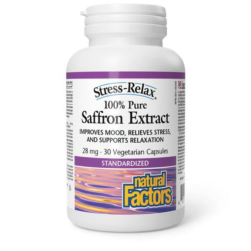 Natural Factors Saffron 30 Capsules. For Mood, Stress and Relaxation