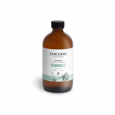 Cocoon Apothecary Bubble Bath Kahuna 250ml. Lemongrass and Ylang Ylang Scent