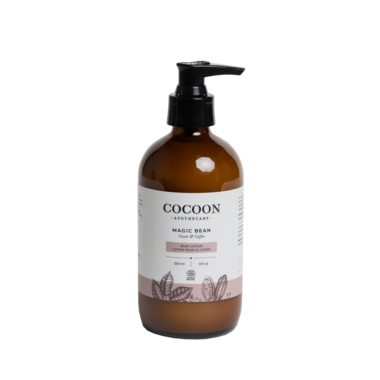 Cocoon Apothecary Body Lotion Magic Bean 250ml. Smells Like Chocolate, Vanilla, and Coffee