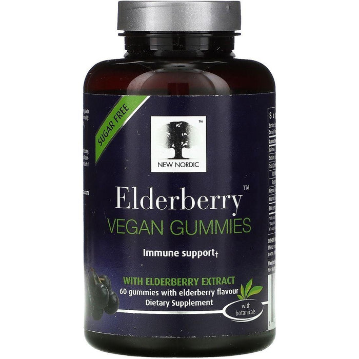 New Nordic Elderberry Gummies 60 Gummies. For Cold & Flu symptoms