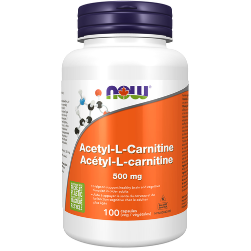 NOW Acetyl L-Carnitine 500mg 100 capsules