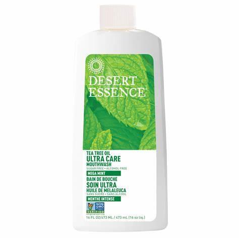 Desert Essence Mouthwash Tea Tree Ultra Care Mega Mint 473ml