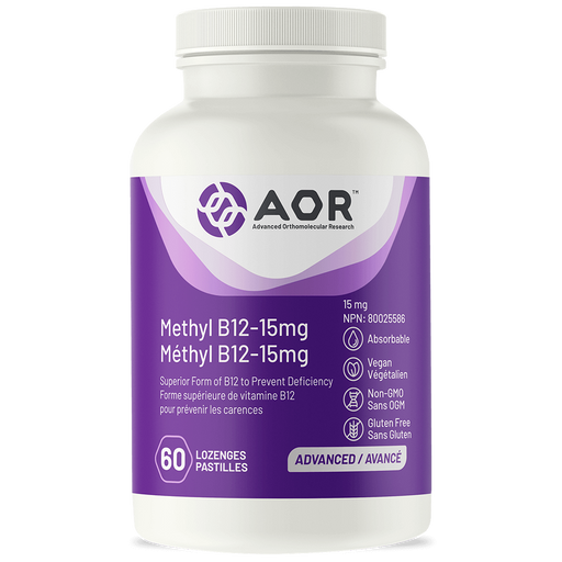 AOR Methyl B12 15mg 60 capsules