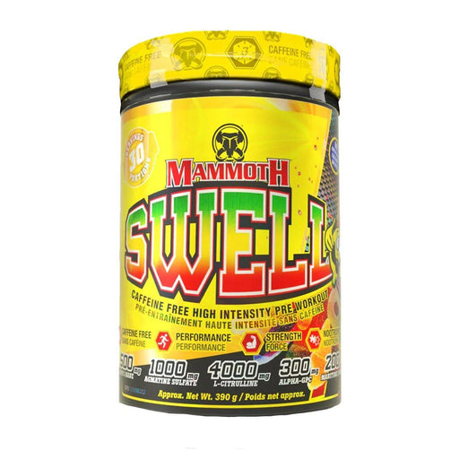Mammoth Swell Sour Candy 30 Servings. Caffeine Free Pre Workout