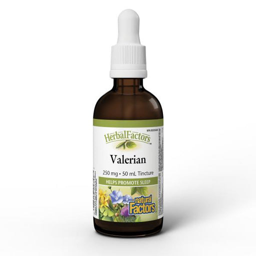 Natural Factors Valerian Extract 50ml. For Sleep, Stress & Anxiety