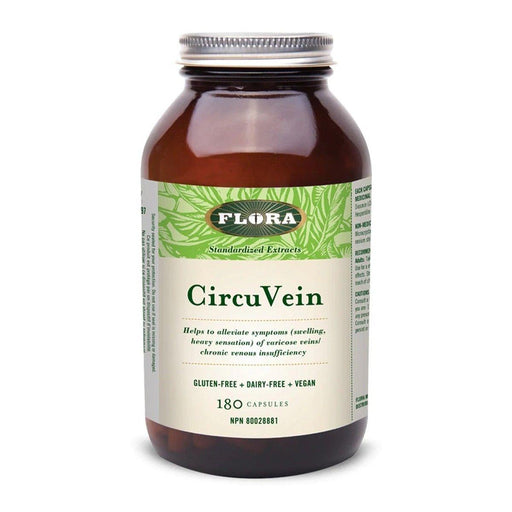 Flora CircuVein 180 Veggie Caps. For Varicose Veins and Hemorrroids