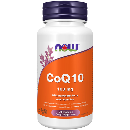 NOW CoQ10 100mg with Hawthorn Berry 90 Veggie Capsules