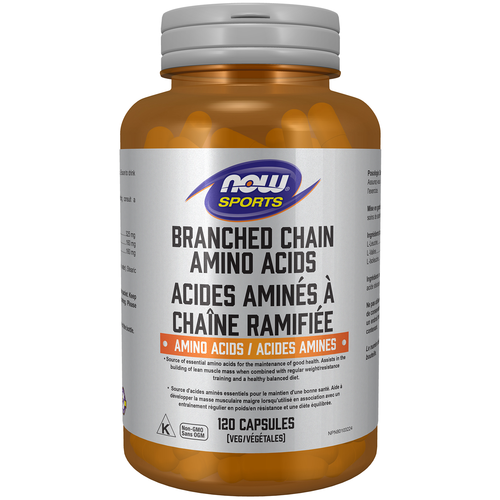 Now Branch Chain Amino Acids 120 Capsules