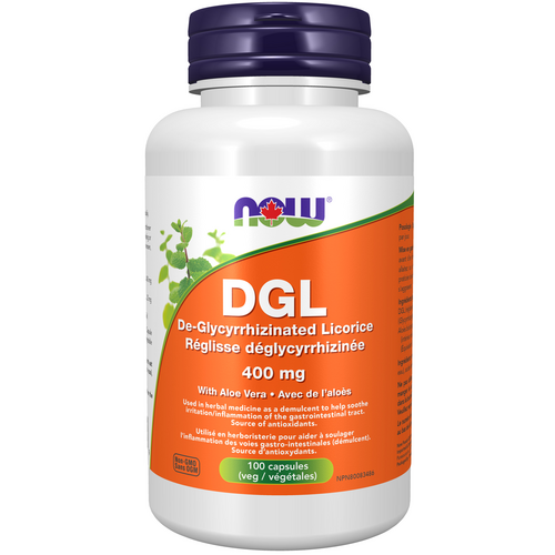 NOW DGL 400mg 100 Capsules