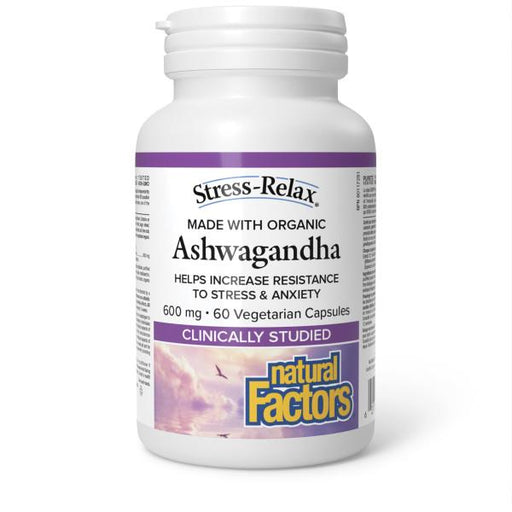 Natural Factors Ashwagandha 600mg 60 capsules. Increases Resistance to Stress and Anxiety.