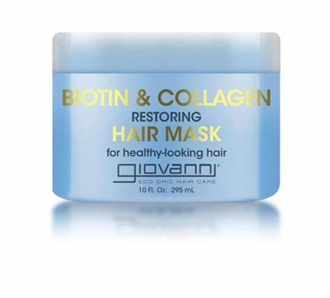 Giovanni Biotin & Collagen Restore Hair Mask 296 ml. For Shine, Moisture and Frizz Control