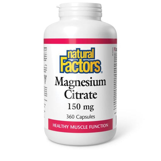 Natural Factors Magnesium Citrate 150 mg  360 capsules