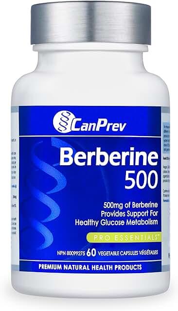 CanPrev Berberine 500mg 60 Veggie Capsules