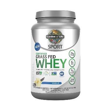 Garden of Life Sport Certified Grass Fed Whey Protein Vanilla 640 grams