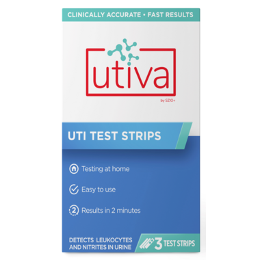 Utiva Urinary Tract Infection Test Strips 3 pack