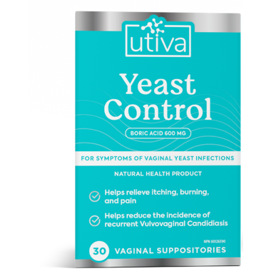 Utiva Yeast Control 30 Suppositories