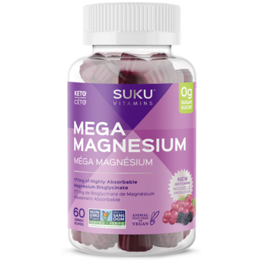 SUKU Vitamins Mega Magnesium 60 Gummies