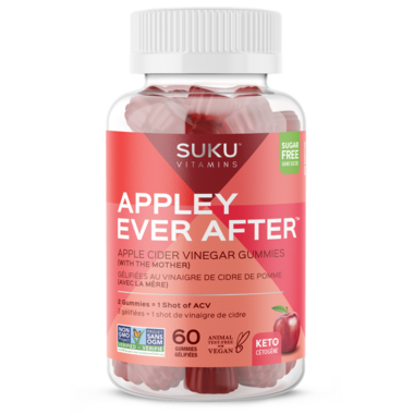 SUKU Vitamins Appley Ever After Apple Cider Vinegar Gummy 60 Gummies