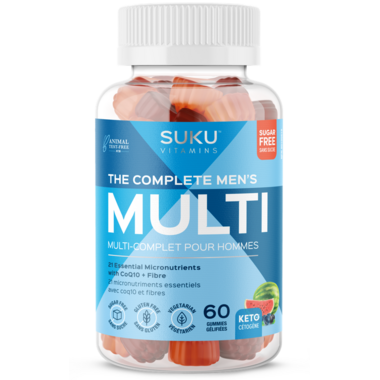SUKU Vitamins The Mens Complete Multi 60 Gummies