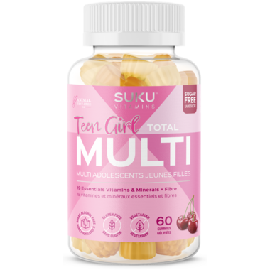 SUKU Vitamins Teen Girl Total Multi 60 Gummies