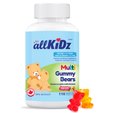 Allkidz Multi Gummy Bears 110 Gummies. For Children 4 and older