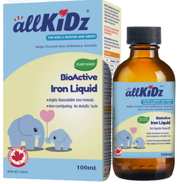 Allkidz Bioactive Liquid Iron 100 ml. Iron for Children 6 months and older