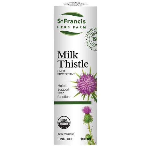 St Francis Milk Thistle Tincture 100ml. Protects and Detoxies the Liver