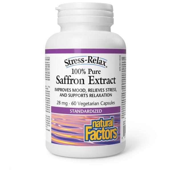 Natural Factors Saffron 60 Capsules. For Mood, Stress and Relaxation