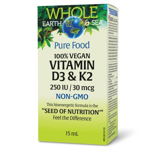 Whole Earth & Sea Vegan Vitamin D & K Liquid 15ml