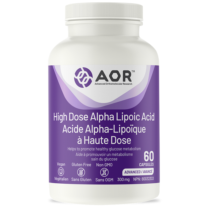 AOR High Dose Alpha Lipoic Acid 60 capsules